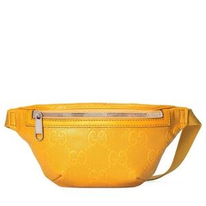 GUCCI | GG Embossed Yellow Belt Bag